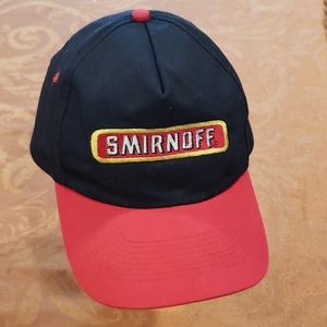 Smirnoff Cap Vintage Red Black Collectible